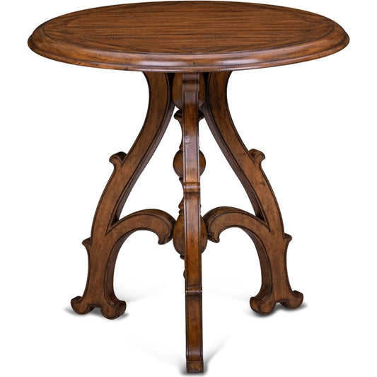 Shepard Pedestal Table by Maitland-Smith. Made from unique in a traditional style.