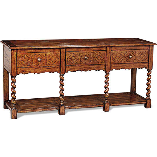 Serpentine Huntboard by Maitland-Smith. Made from unique in a traditional style.