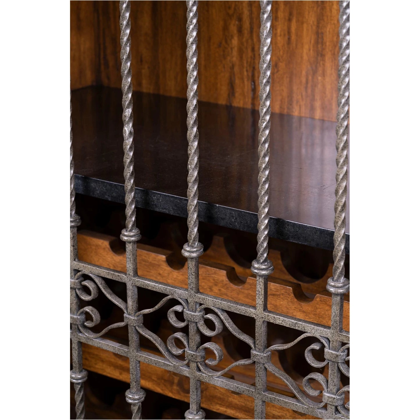 006 SI-2016139 | Closeup | Thompson Wine Cabinet by Maitland-Smith. Made from unique in a traditional style.
