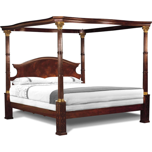 Vordach King Bed by Maitland-Smith. Made from unique in a traditional style.