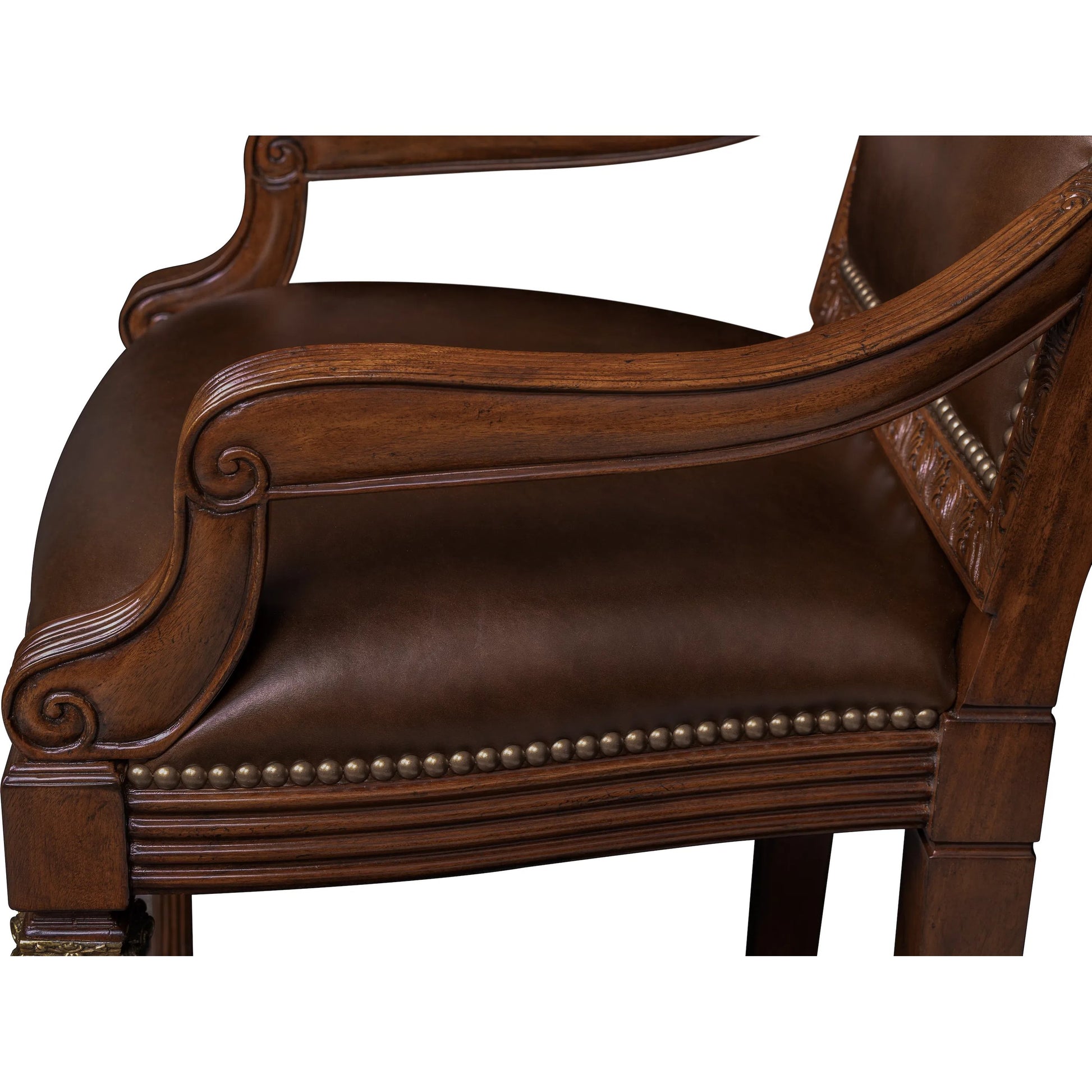 Quarter Bar Stool by Maitland-Smith. Made from unique in a traditional style.