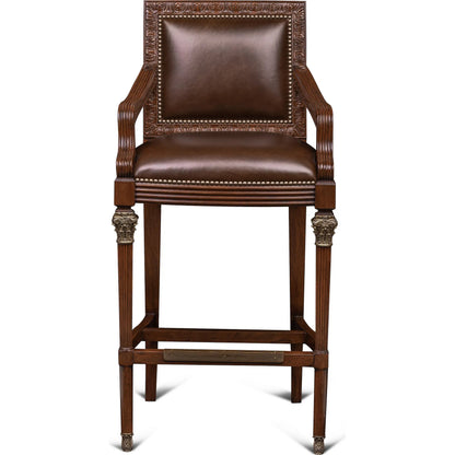 Quarter Bar Stool by Maitland-Smith. Made from unique in a traditional style.