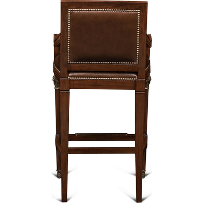 Quarter Bar Stool by Maitland-Smith. Made from unique in a traditional style.