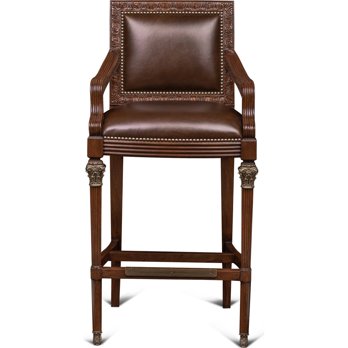 002 SI-2016148 | Additional Silo | Quarter Bar Stool by Maitland-Smith. Made from unique in a traditional style.