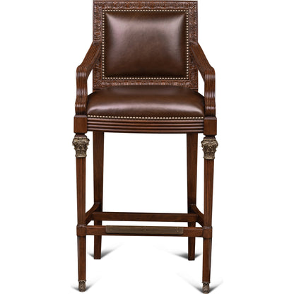 Quarter Bar Stool by Maitland-Smith. Made from unique in a traditional style.
