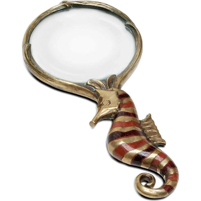 Seahorse Magnifying Glass by Maitland-Smith. Made from unique in a modern style.