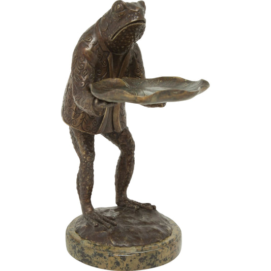 Fancy Frog Soap Dish by Maitland-Smith. Made from unique in a traditional style.