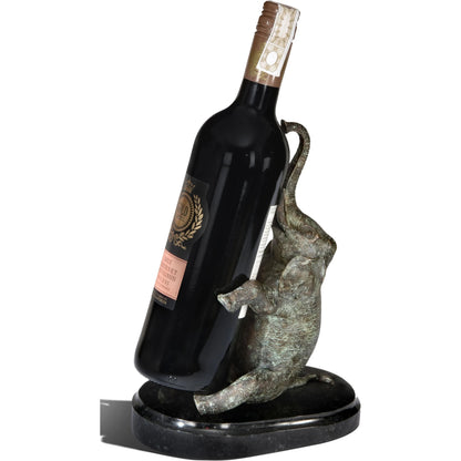 Elephant Wine Bottle Holder by Maitland-Smith. Made from unique in a traditional style.