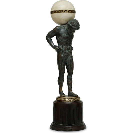 Atlas Sculpture by Maitland-Smith. Made from unique in a traditional style.