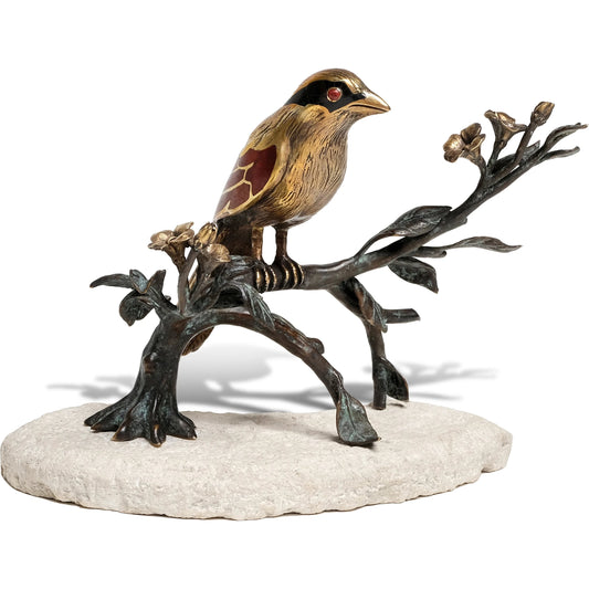 Brass Magpie Sculpture by Maitland-Smith. Made from unique in a modern style.