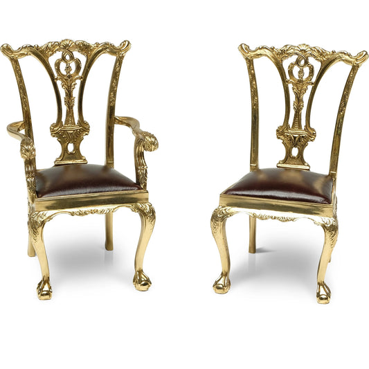 Miniature Chairs Ornament by Maitland-Smith. Made from unique in a traditional style.