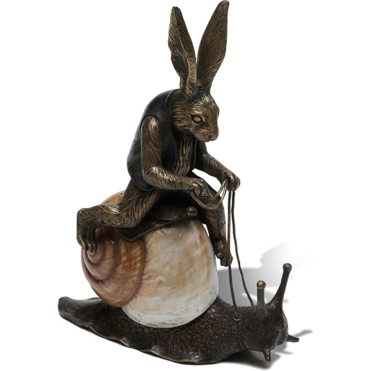 Unlikely Cowboy Sculpture by Maitland-Smith. Made from unique in a traditional style.
