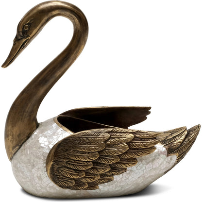 Mother of Pearl Swan by Maitland-Smith. Made from unique in a traditional style.