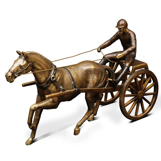 Racing Buggy Sculpture by Maitland-Smith. Made from unique in a traditional style.
