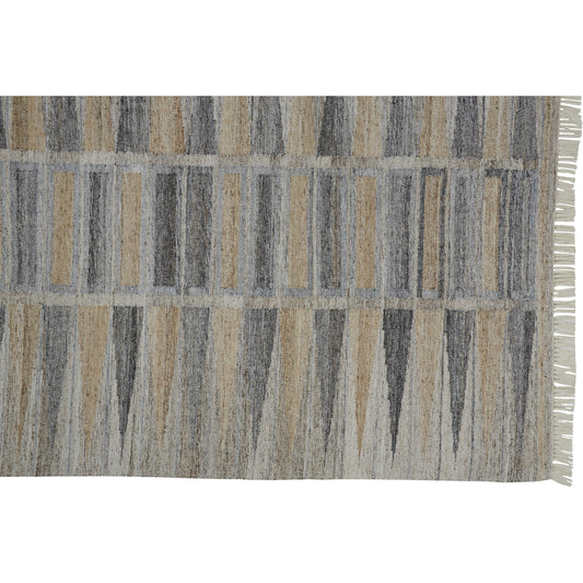 Beckett Moroccan Mosaic Rug - 0817F by Feizy in gray, beige. Made from pet in a unique style.