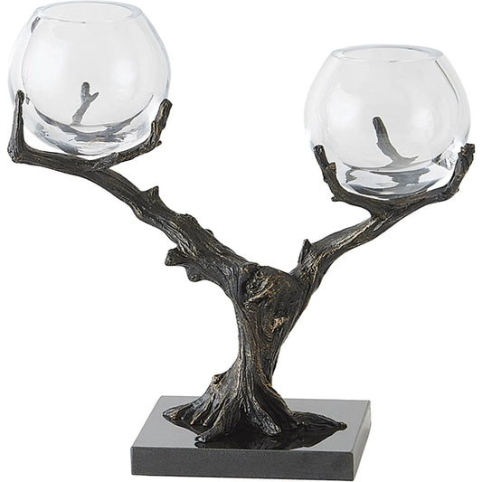 Monterey Vase Holder by Global Views in natural and marble. Made from unique in a modern style.