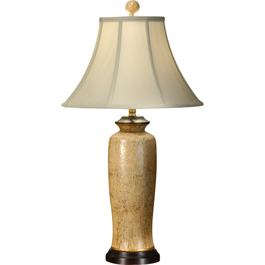 Carmel Lamp by Wildwood in hand painted, espresso. Made from ceramic, porcelain in a transitional style.