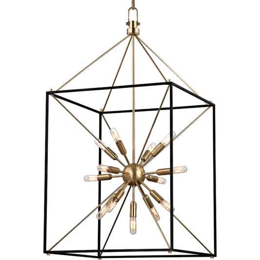 Glendale Chandelier by Hudson Valley. Made from brass in a modern style.
