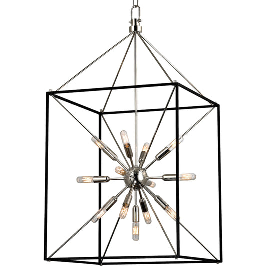 Glendale Chandelier by Hudson Valley. Made from brass in a modern style.