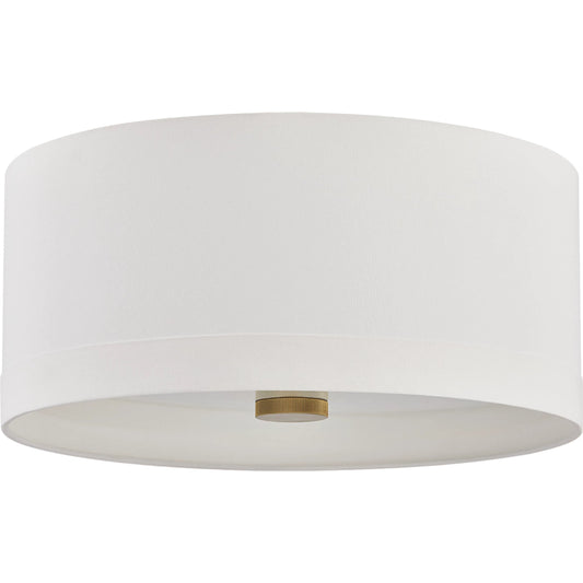 Ashland Flush Mount by Hudson Valley in aged brass. Made from unique in a transitional style.