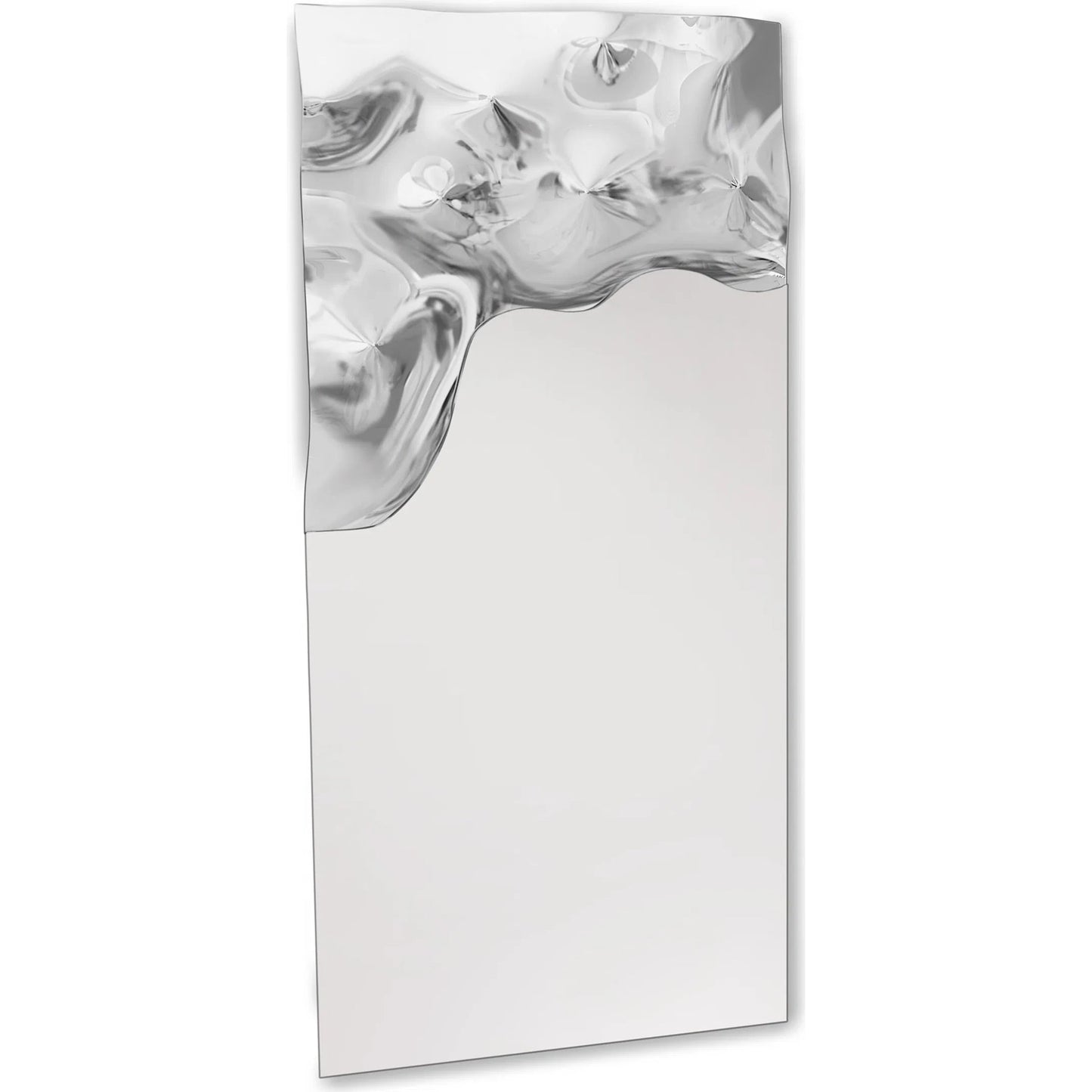 017 SI-2445578 | Primary Silo | Asymmetrical Ripple Mirror by Global Views in clear. Made from mirror in a modern style.