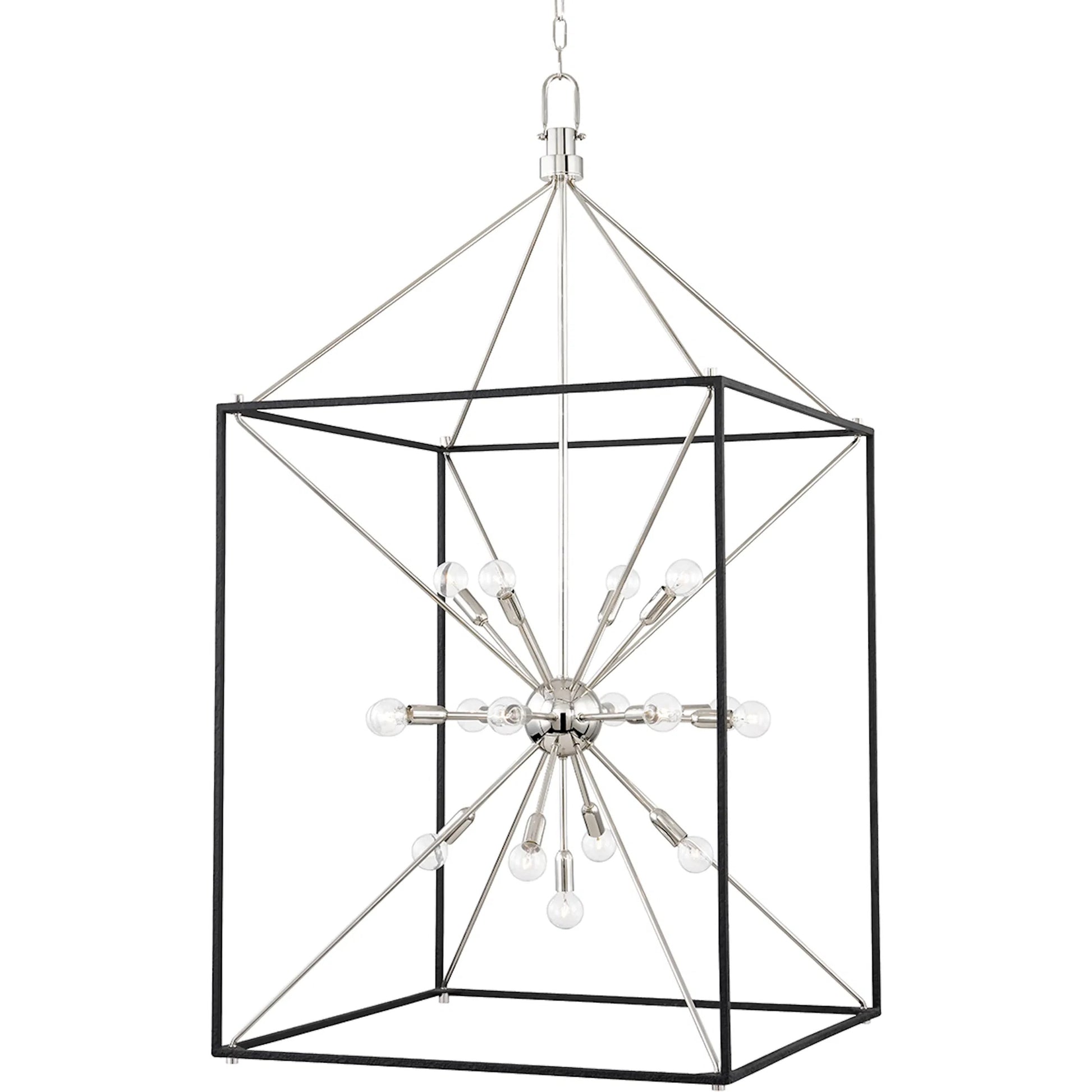 Glendale 25 Light Chandelier by Hudson Valley. Made from brass in a modern style.