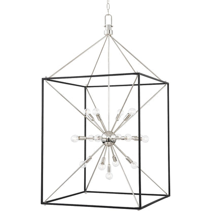 Glendale 25 Light Chandelier by Hudson Valley. Made from brass in a modern style.