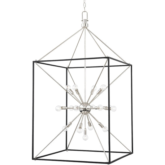Glendale 25 Light Chandelier by Hudson Valley. Made from brass in a modern style.