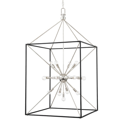 Glendale 25 Light Chandelier by Hudson Valley. Made from brass in a modern style.