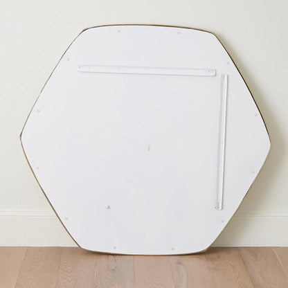 Hexagon Mirror by Global Views. Made from aluminum, mirror in a transitional style.