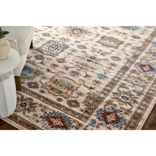 Pearson Traditional Oriental PRS39SUF Rug by Feizy in ivory, green, red. Made from polyester in a unique style.