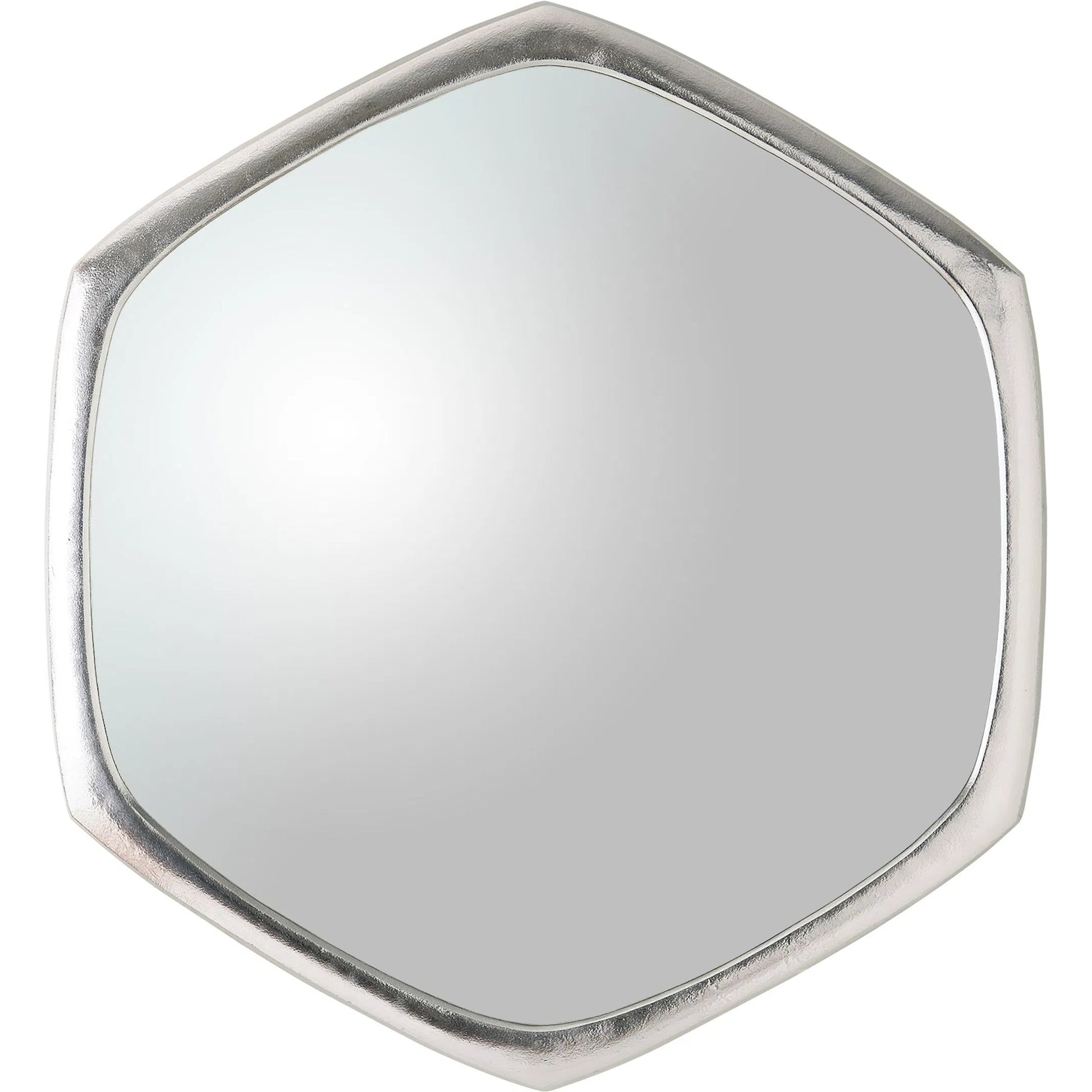 Hexagon Mirror by Global Views. Made from aluminum, mirror in a transitional style.