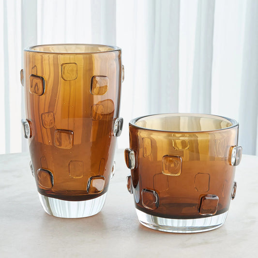 Ingot Vase by Global Views. Made from glass in a eclectic & global style.