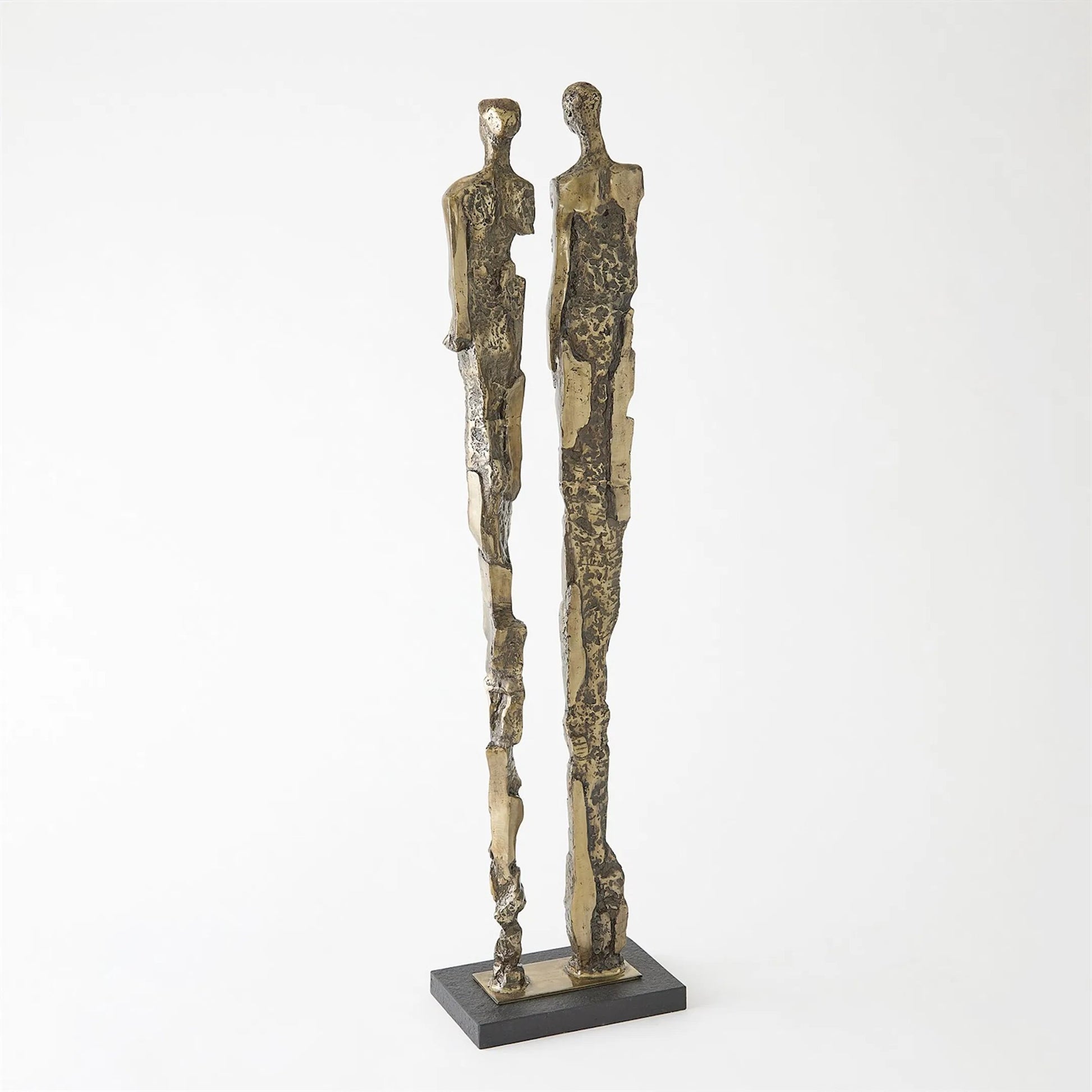 Abstract Couple Sculpture by Global Views in brass. Made from unique in a modern style.