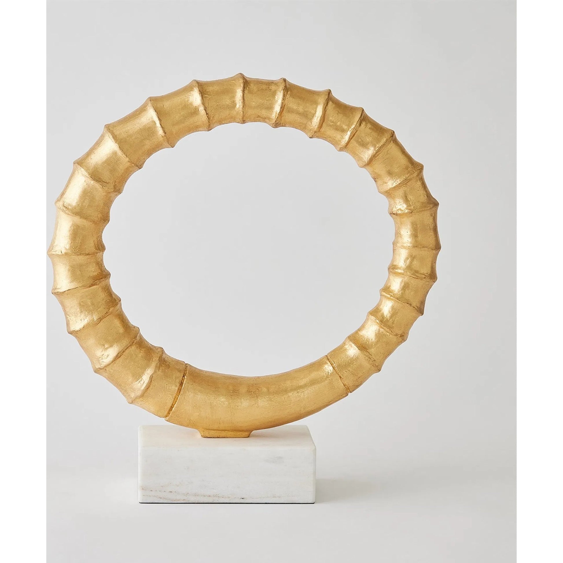 Infinity Horn Sculpture by Global Views in marble. Made from unique in a modern style.