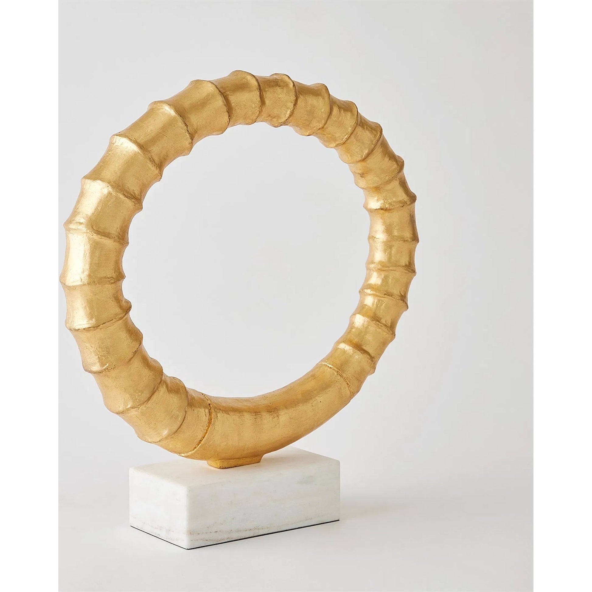 Infinity Horn Sculpture by Global Views in marble. Made from unique in a modern style.