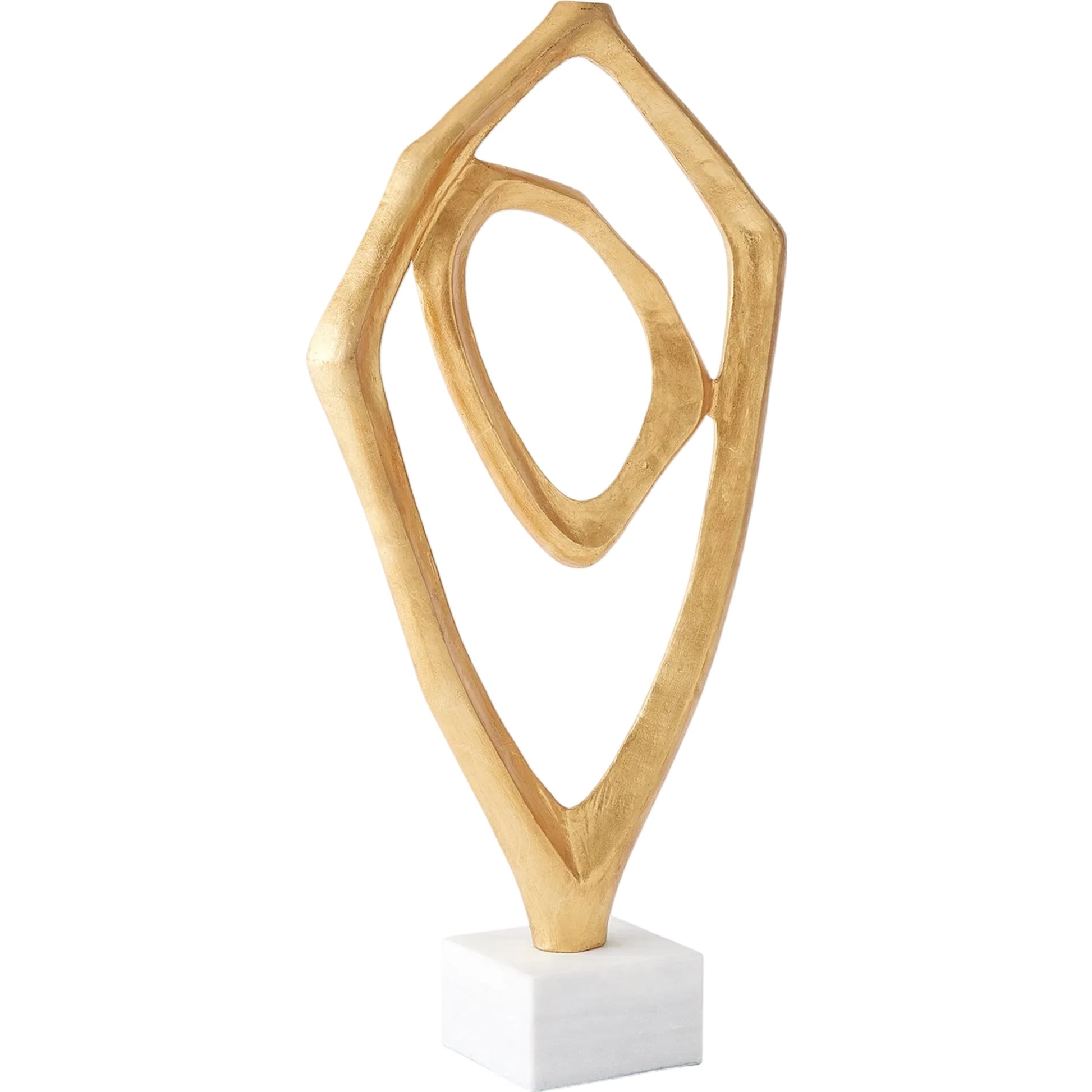 Interplay Sculpture by Global Views in marble. Made from unique in a modern style.