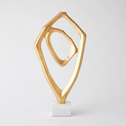 Interplay Sculpture by Global Views in marble. Made from unique in a modern style.