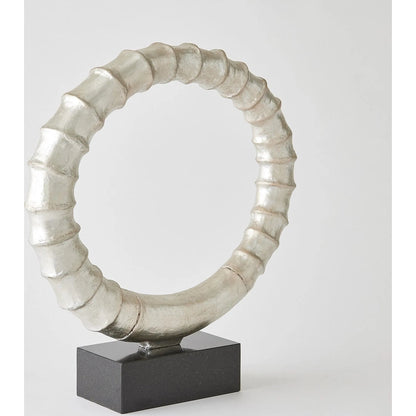 Infinity Horn Sculpture by Global Views in marble. Made from unique in a modern style.