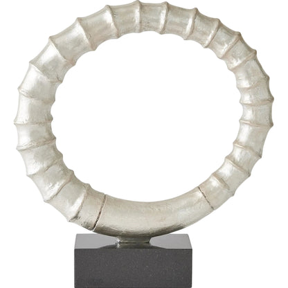 Infinity Horn Sculpture by Global Views in marble. Made from unique in a modern style.