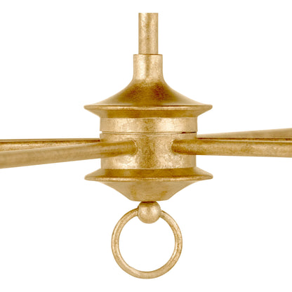 Nottaway Two-Tier Chandelier by Currey and Company. Made from wrought iron in a traditional style.