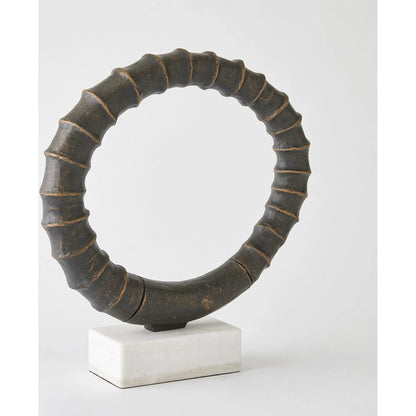 Infinity Horn Sculpture by Global Views in marble. Made from unique in a modern style.