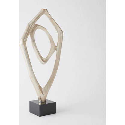 Interplay Sculpture by Global Views in marble. Made from unique in a modern style.