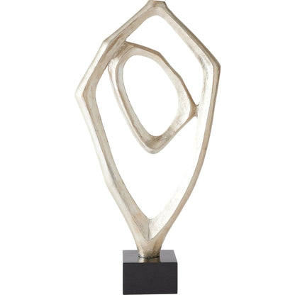 Interplay Sculpture by Global Views in marble. Made from unique in a modern style.