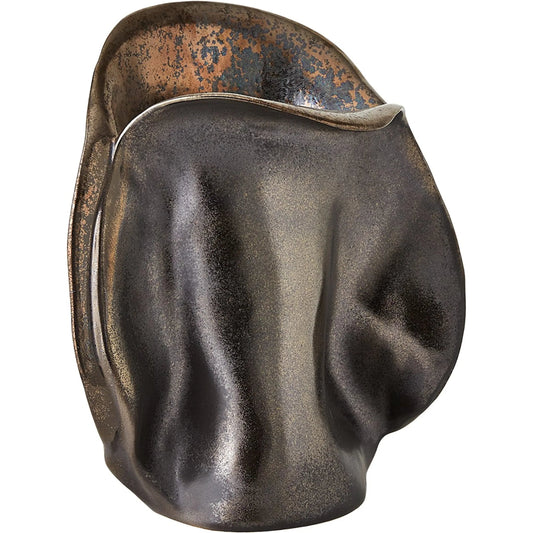 Bocca Vase by Global Views in bronze. Made from unique in a modern style.