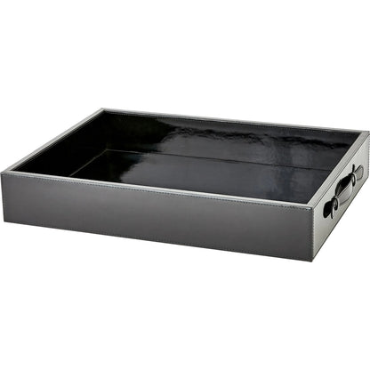 Noir Tray by Global Views in black and black. Made from unique in a traditional style.