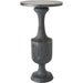 Vessel Side Table by Global Views. Made from oak, wood, marble in a transitional style.