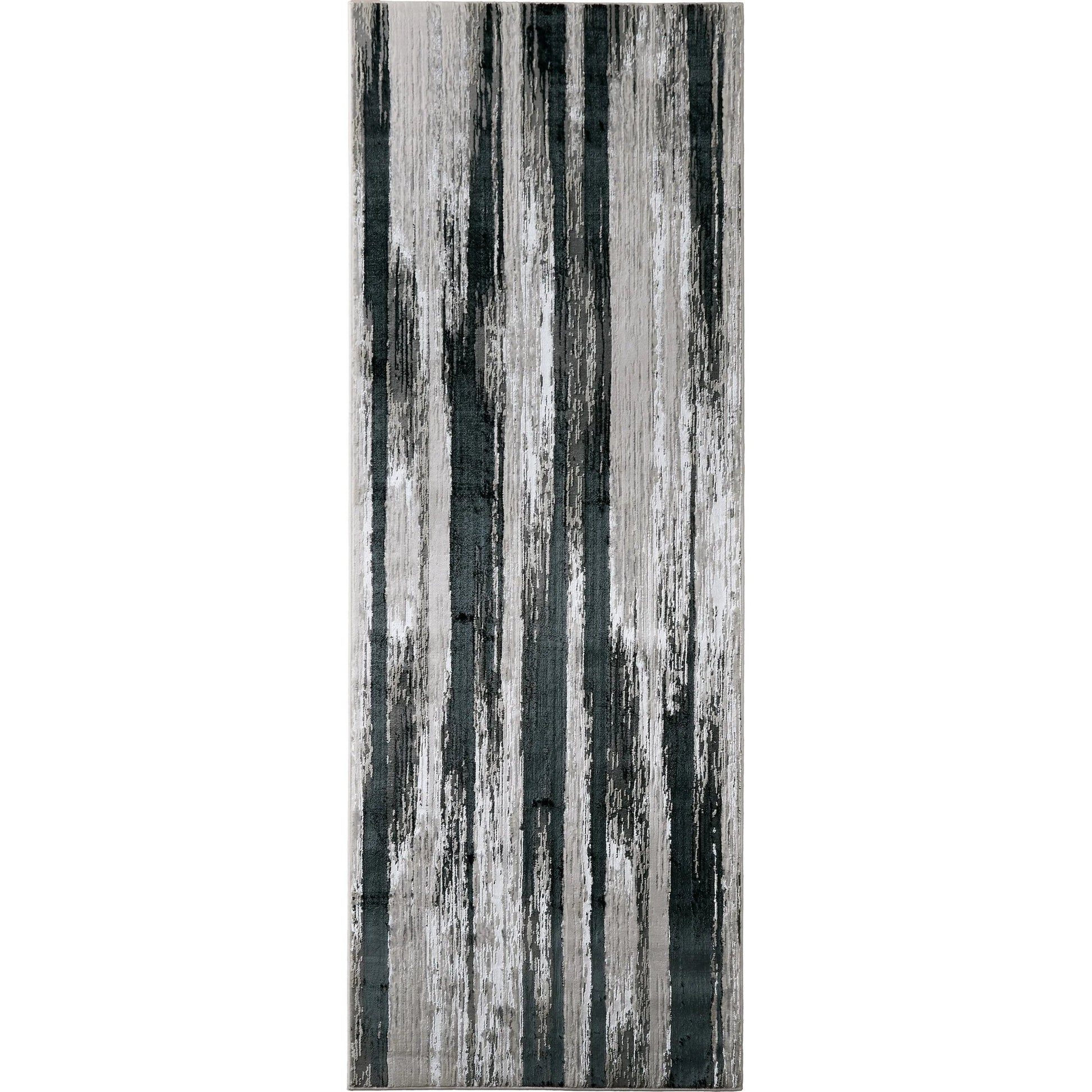 Micah Rug - 3338F by Feizy in black, silver, gray. Made from polyester, polypropylene in a unique style.