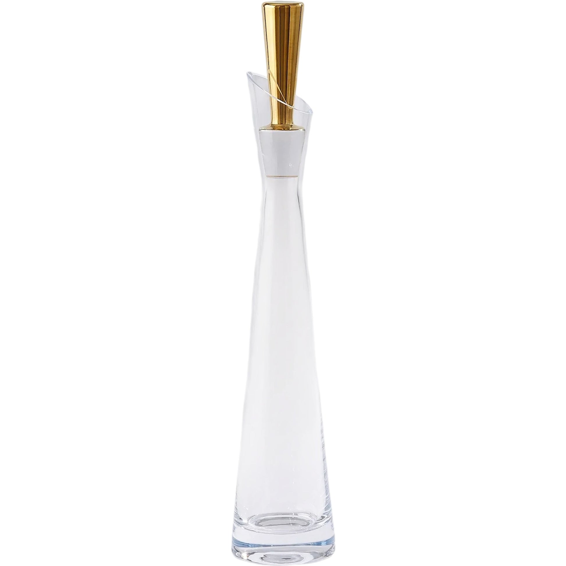 Slant Decanter by Global Views. Made from glass in a transitional style.