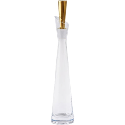 Slant Decanter by Global Views. Made from glass in a transitional style.